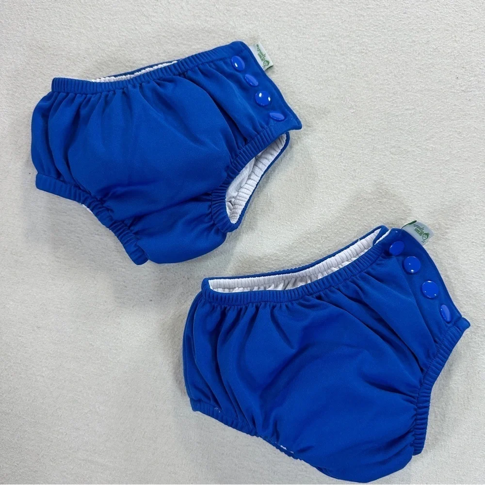 2 - Green Sprouts Vibrant Royal Blue Kids Swim Diaper Sz 12M